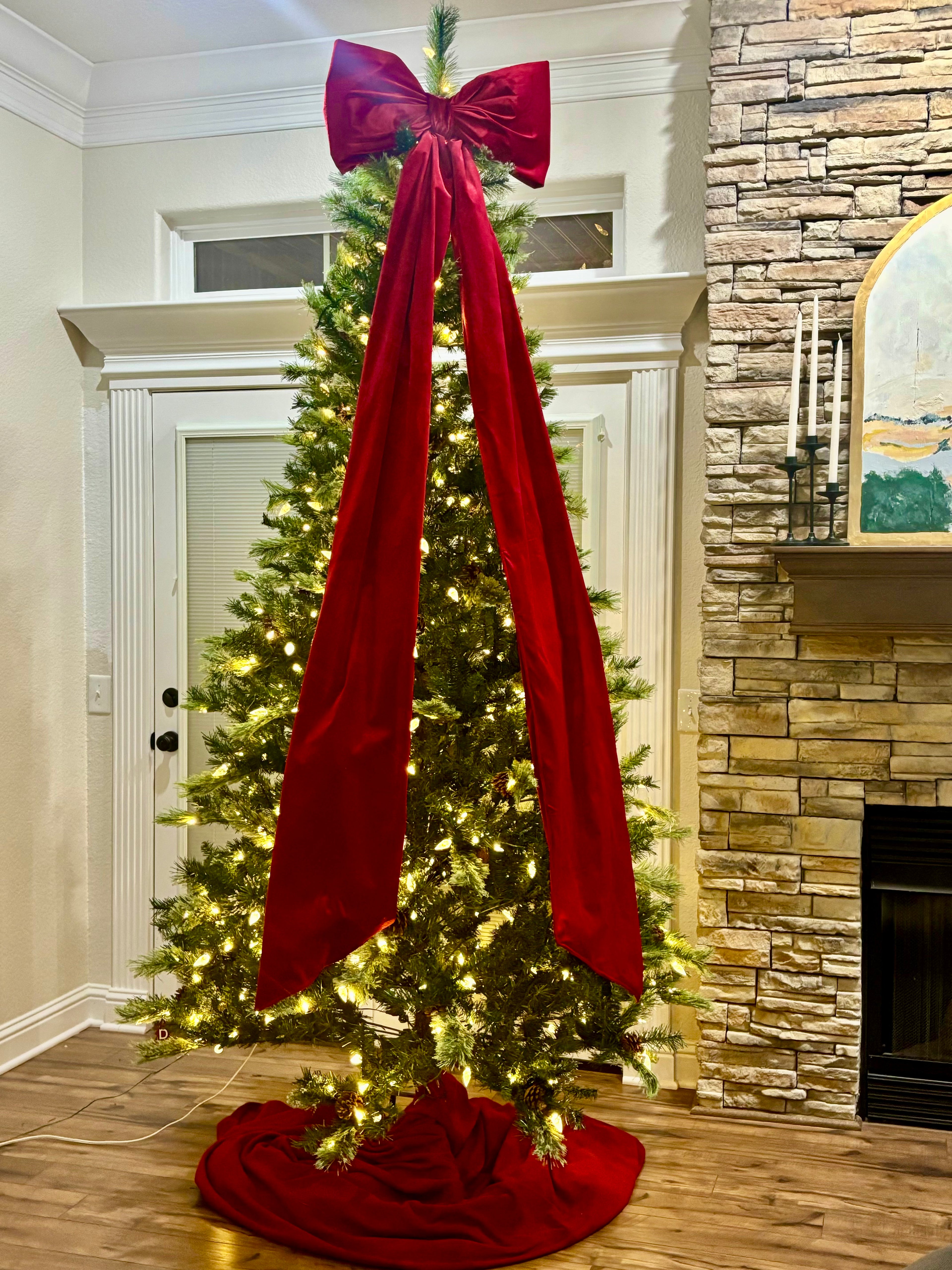 Full Length Christmas Tree Bow