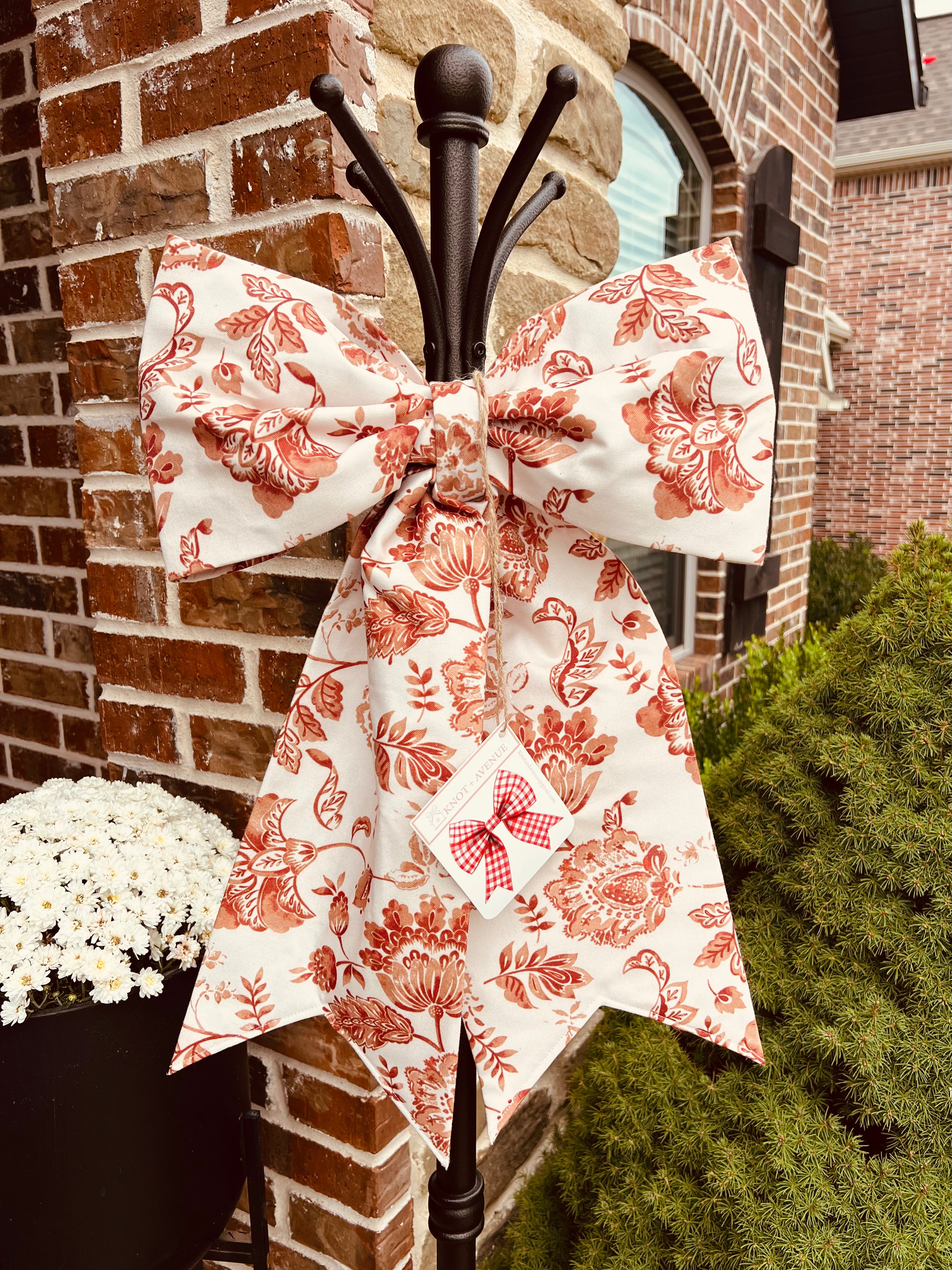 Petite Fall Floral Bow